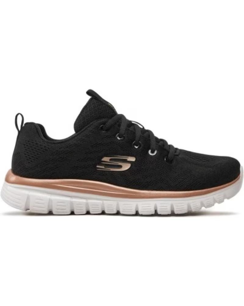 Skechers Zapatillas Graceful Get Connected 12615 Negras y Oro Rosa Varios Colores