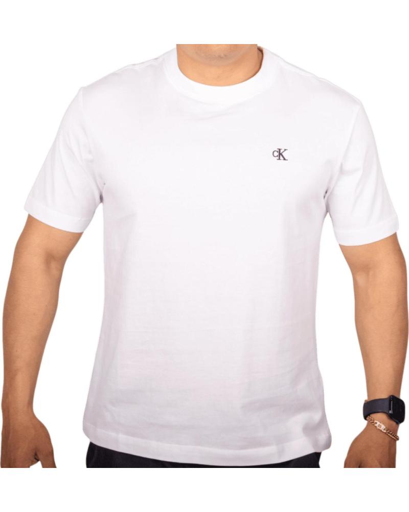 CALVIN KLEIN CAMISETA BLANCA CON LOGO SERIF GRAPHIC EN ESPALDA BLANCO