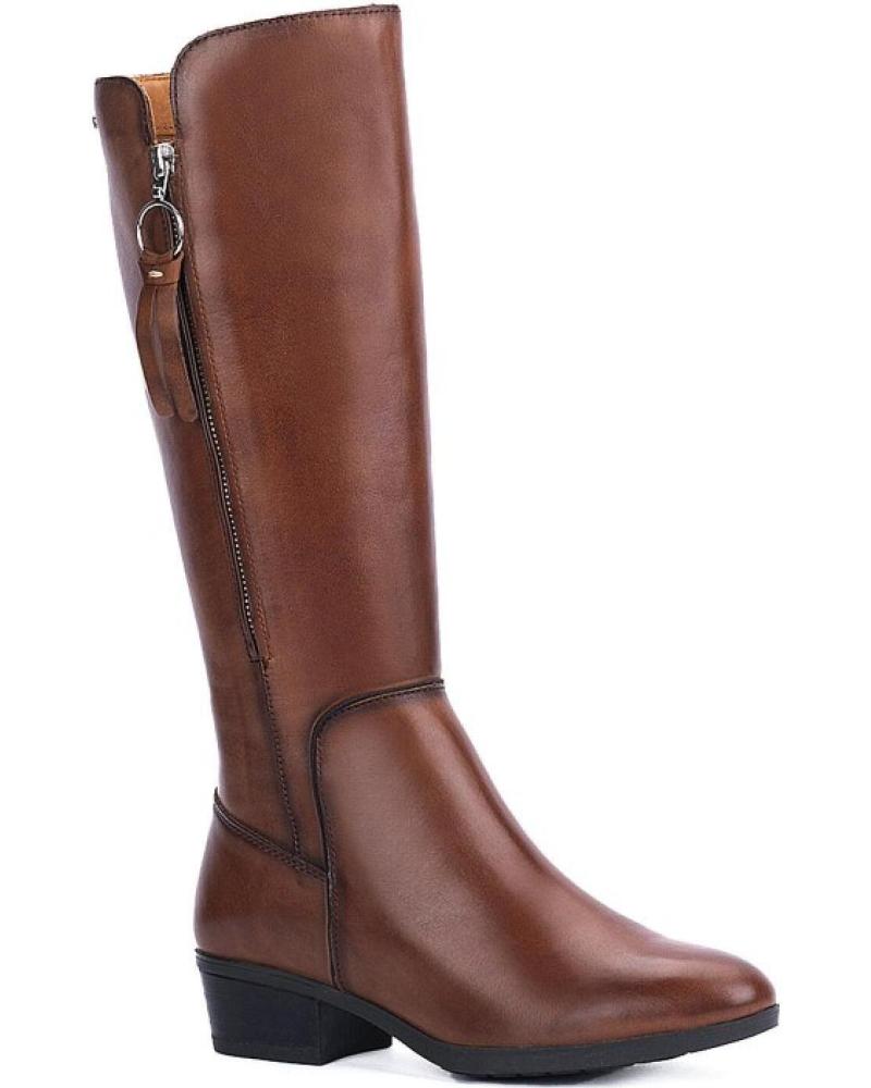 PIKOLINOS BOTAS ALTAS DAROCA W1U-9653 CUERO MARRÓN CUERO