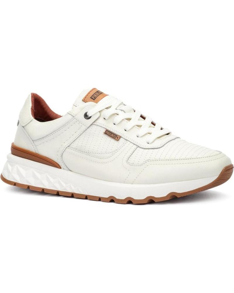 PIKOLINOS ARANDA M8R OFFWHITE - ZAPATILLAS DEPORTIVAS CASUAL DE PIEL OFFWHITE