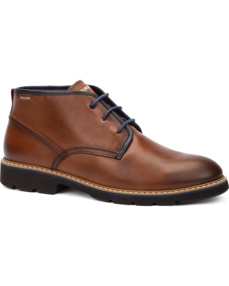 PIKOLINOS ALARCÓN M7D-8054C1 - BOTINES DE CORDONES EN CUERO MARRÓN CUERO