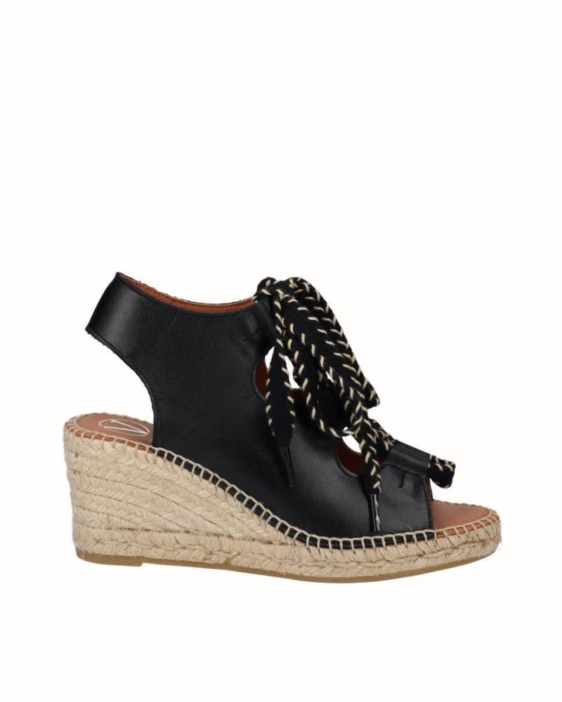 VIGUERA SANDALIA VIGUERA 2356 CON CUÑA DE ESPARTO NEGRO