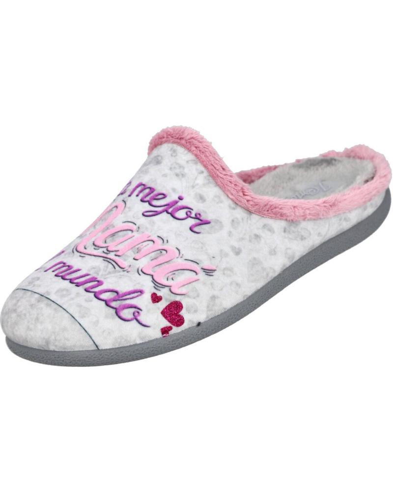 PINTURINES 1932: ZAPATILLAS DE CASA ACOLCHADAS GRIS GRIS