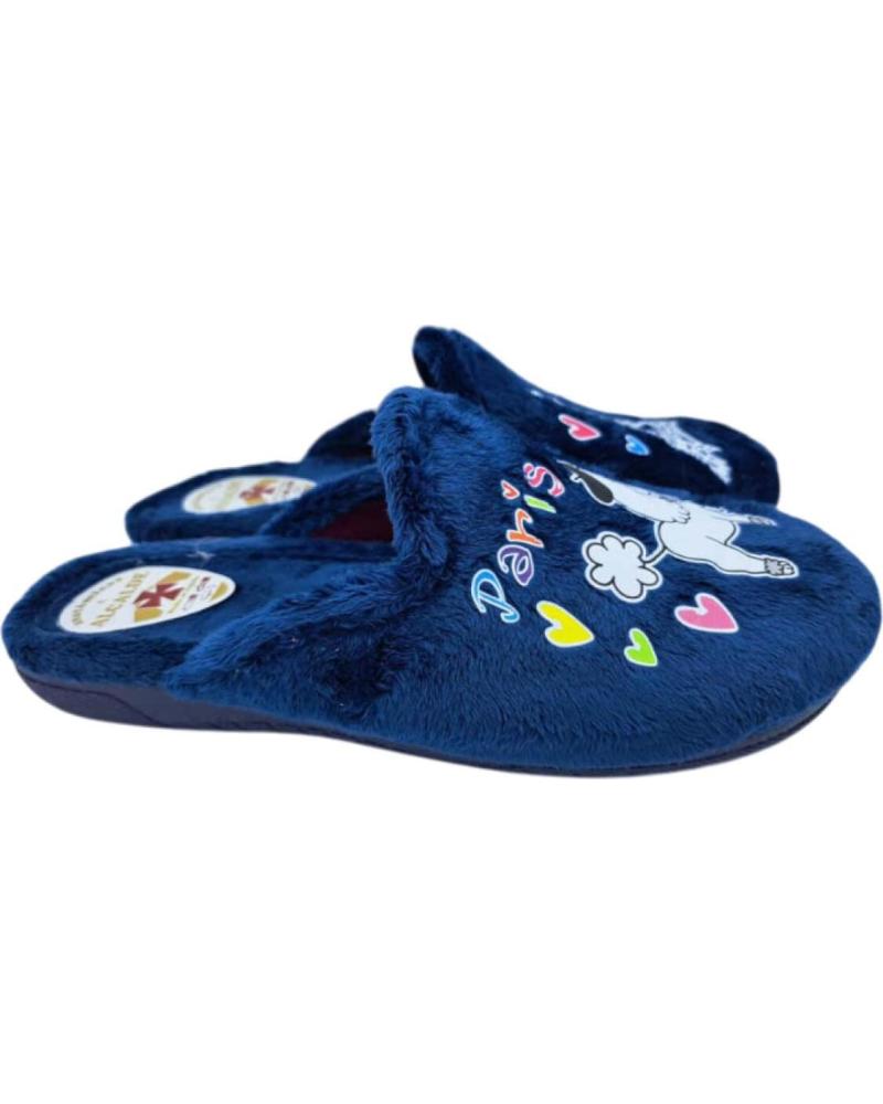 ZAPATILLAS DE CASA ALCALDE MARINO CON DISEÑO PARÍS MARINO