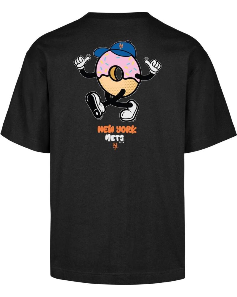 CAMISETA '47 BRAND MLB NEW YORK METS CARTOON BACKER NEGRA NAN