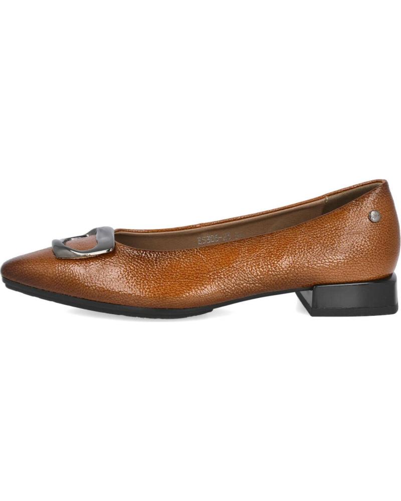 BUBBLE BOBBLE E5306 - BAILARINAS PLANAS CAMEL CON ADORNO METÁLICO CAMEL