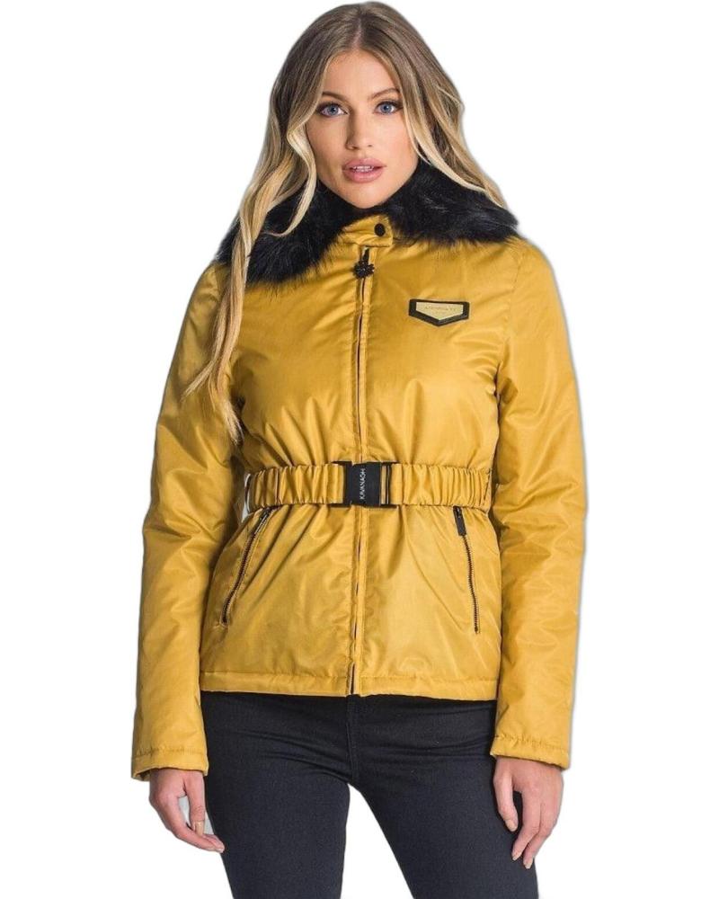 GIANNI KAVANAGH ABRIGO CORTO CON CINTURÓN ORO