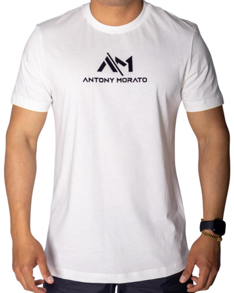 CAMISETA ANTONY MORATO BLANCA CON LOGO 3D ESTAMPADO