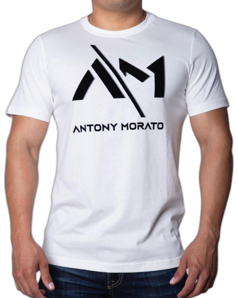 CAMISETA ANTONY MORATO BLANCA REGULAR FIT CON LOGO ESTAMPADO