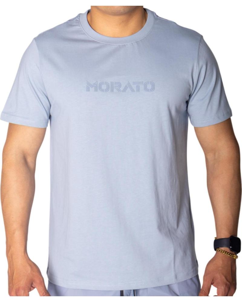 CAMISETA ANTONY MORATO AZUL CON LOGOTIPO ESTAMPADO