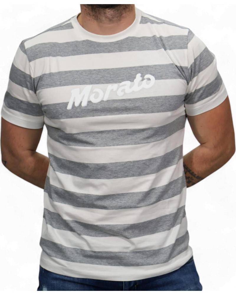 CAMISETA ANTONY MORATO RAYAS MELANGE BLANCO