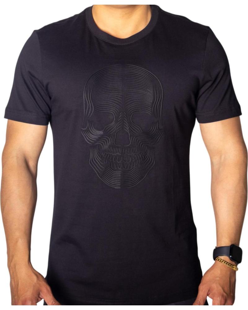 CAMISETA ANTONY MORATO DE ALGODÓN ESTAMPADO CALAVERA NEGRO