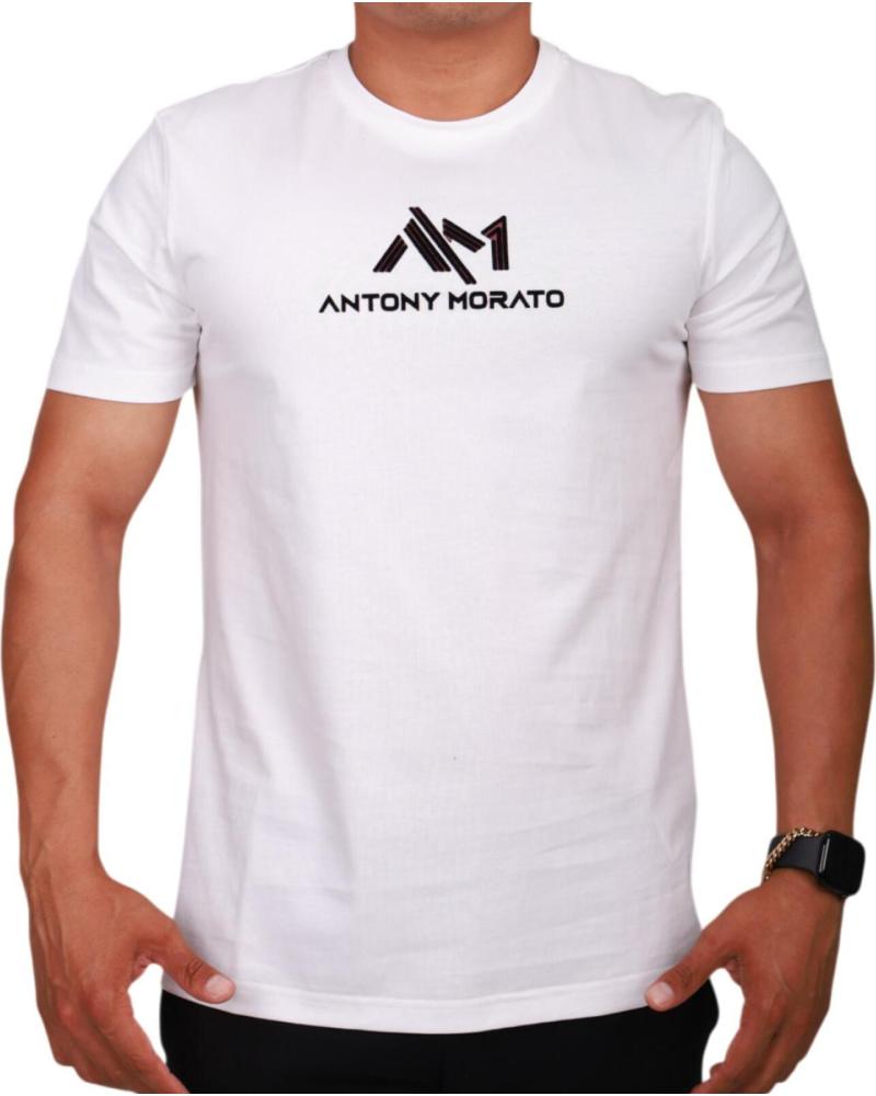 ANTONY MORATO CAMISETA LOGO NEW 3D DE PUNTO DE ALGODÓN BLANCA