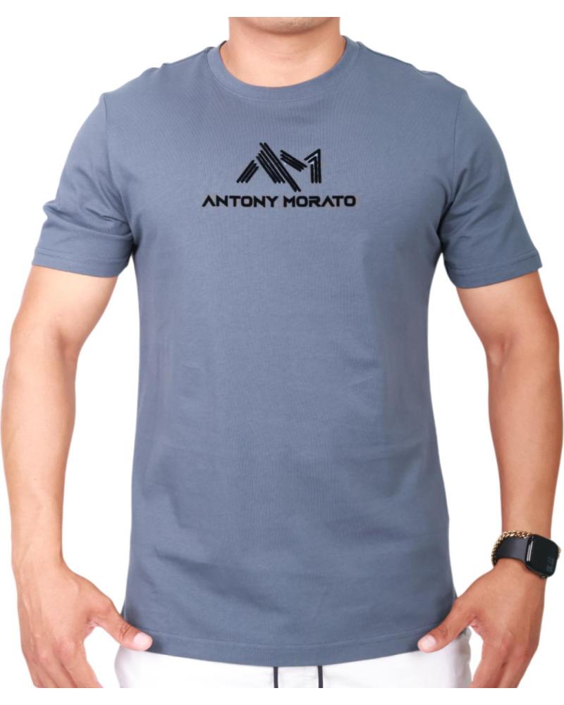 ANTONY MORATO CAMISETA LOGO NEW 3D DE PUNTO DE ALGODÓN GRIS