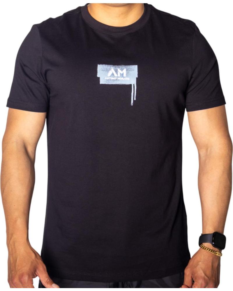 ANTONY MORATO CAMISETA NEGRA ESTAMPADO STREET AZUL