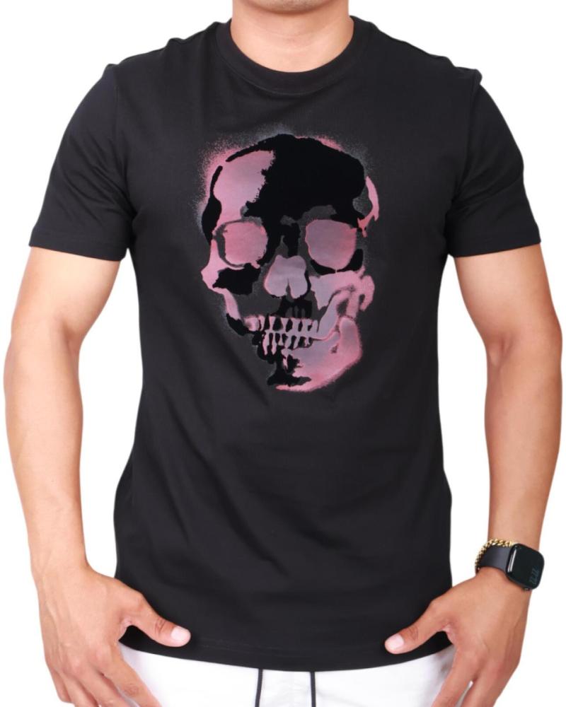 ANTONY MORATO CAMISETA REGULAR FIT CALAVERA MULTICOLOR NEGRA