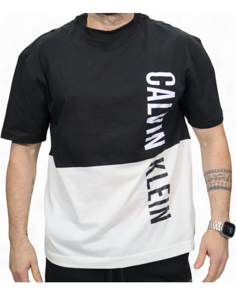 CAMISETA CALVIN KLEIN BLOQUE BICOLOR NEGRO