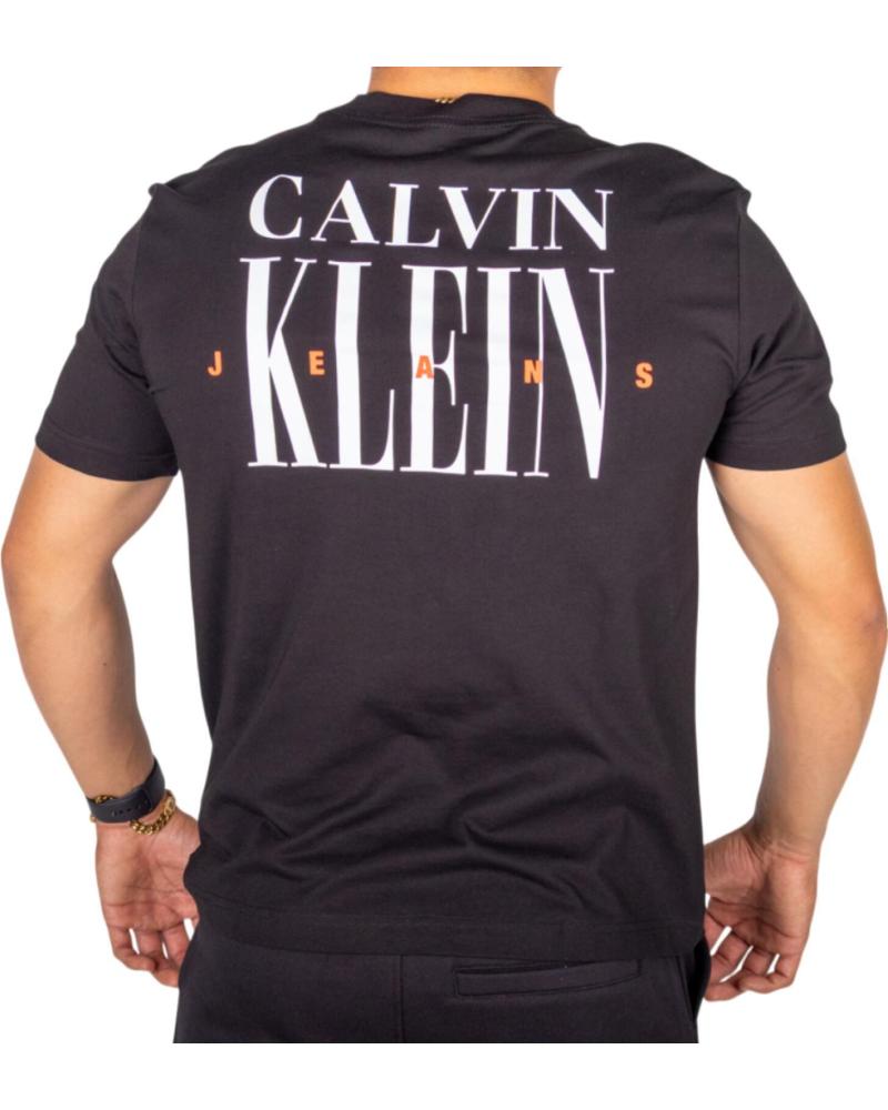 CAMISETA CALVIN KLEIN SERIF FONT GRAPHIC NEGRA CON LOGO EN LA ESPALDA NEGRO