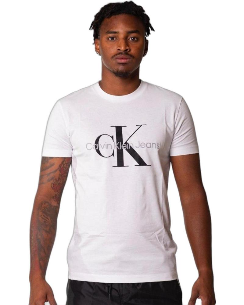 CALVIN KLEIN CAMISETA SLIM BLANCA CON MONOGRAMA