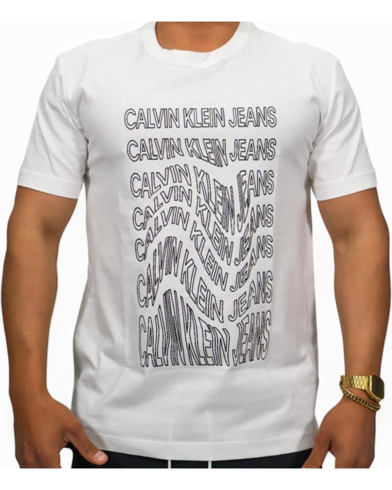 CAMISETA CALVIN KLEIN MULTILOGO 3D NEW BLANCA