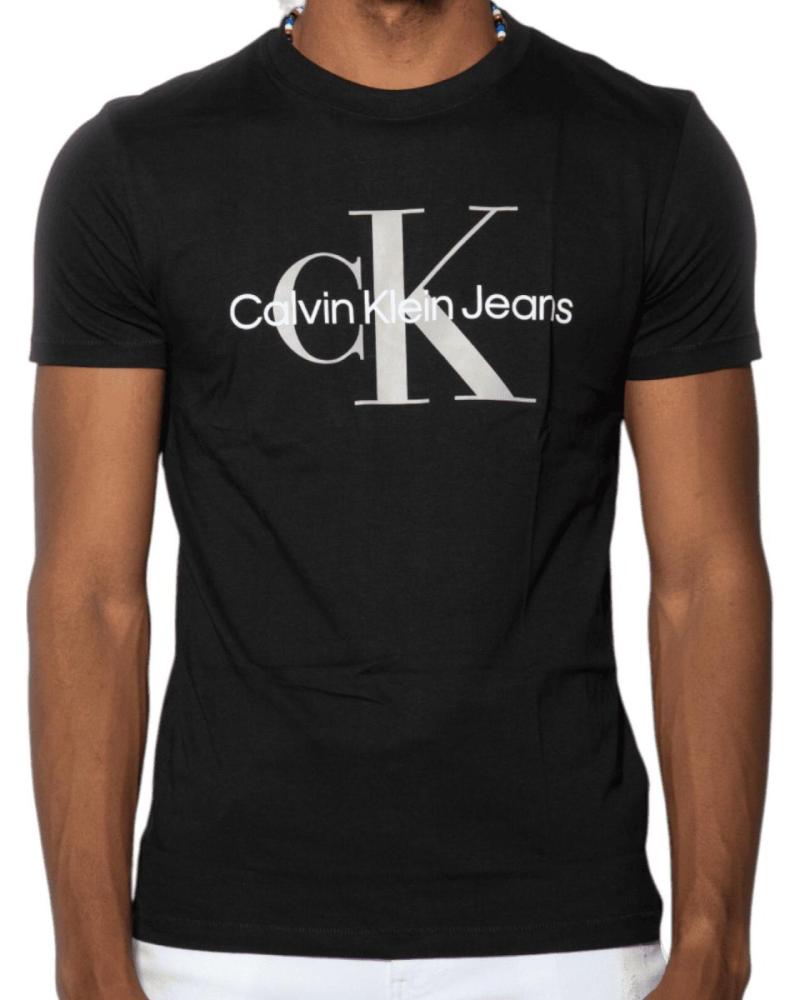 CALVIN KLEIN CAMISETA SLIM FIT CON MONOGRAMA LOGO NEGRO