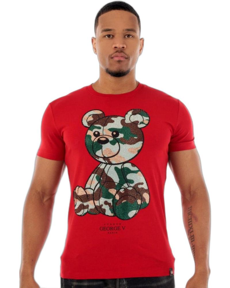 GEORGE V PARIS CAMISETA DISEÑO OSO TEDDY MILITAR - ROJO Y VERDE