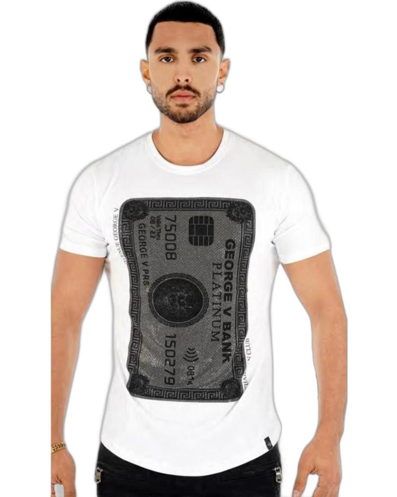 CAMISETA GEORGE V PARIS TARJETA CRÉDITO BLANCA