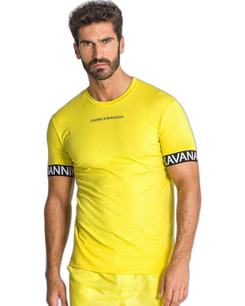 GIANNI KAVANAGH CAMISETA AJUSTADA PUMP AMARILLA