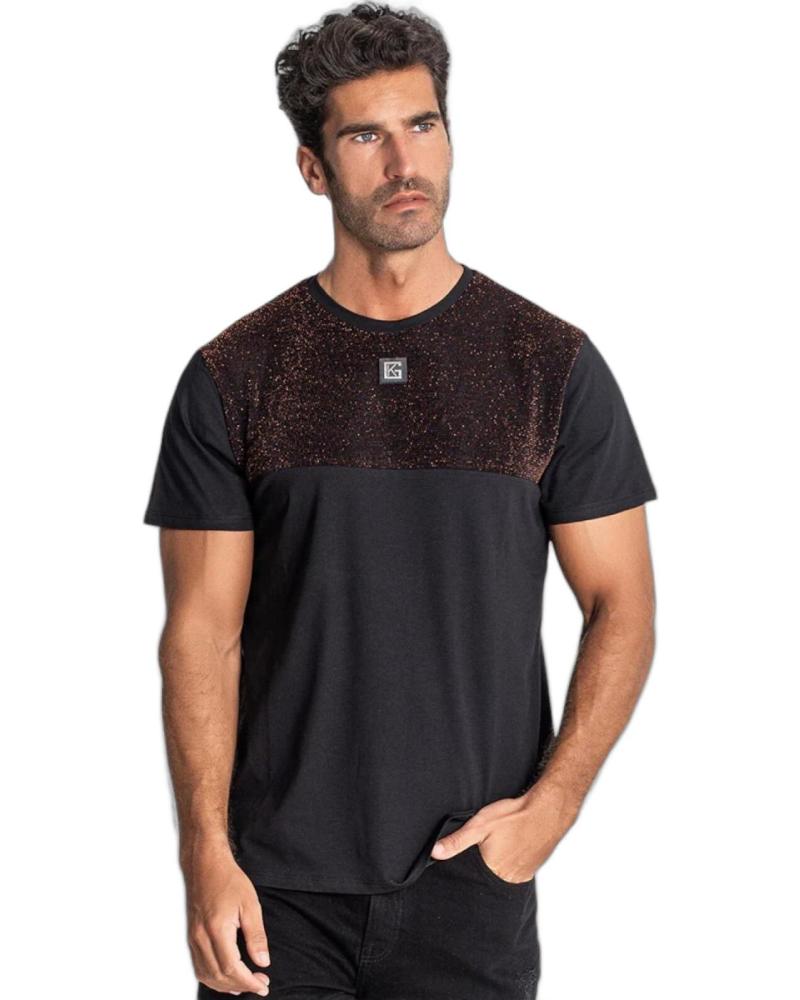 GIANNI KAVANAGH CAMISETA NEGRA CON DISEÑO HEARTBEAT