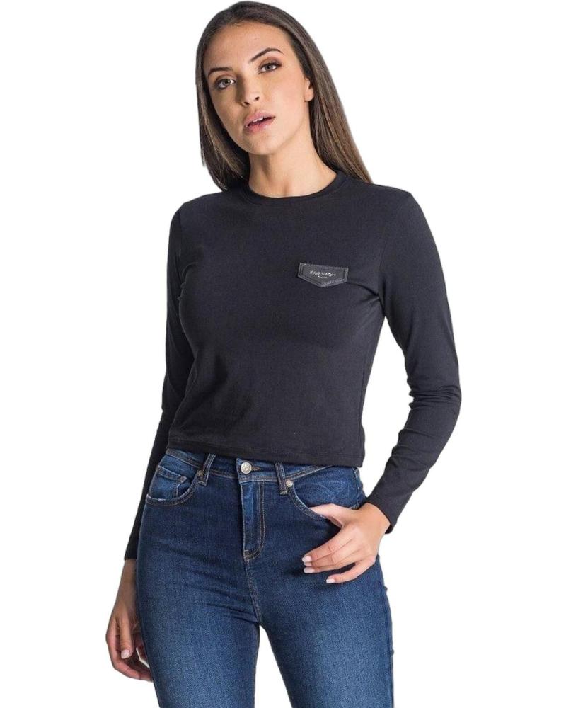 CAMISETA DE MANGA LARGA GIANNI KAVANAGH CORE NEGRA