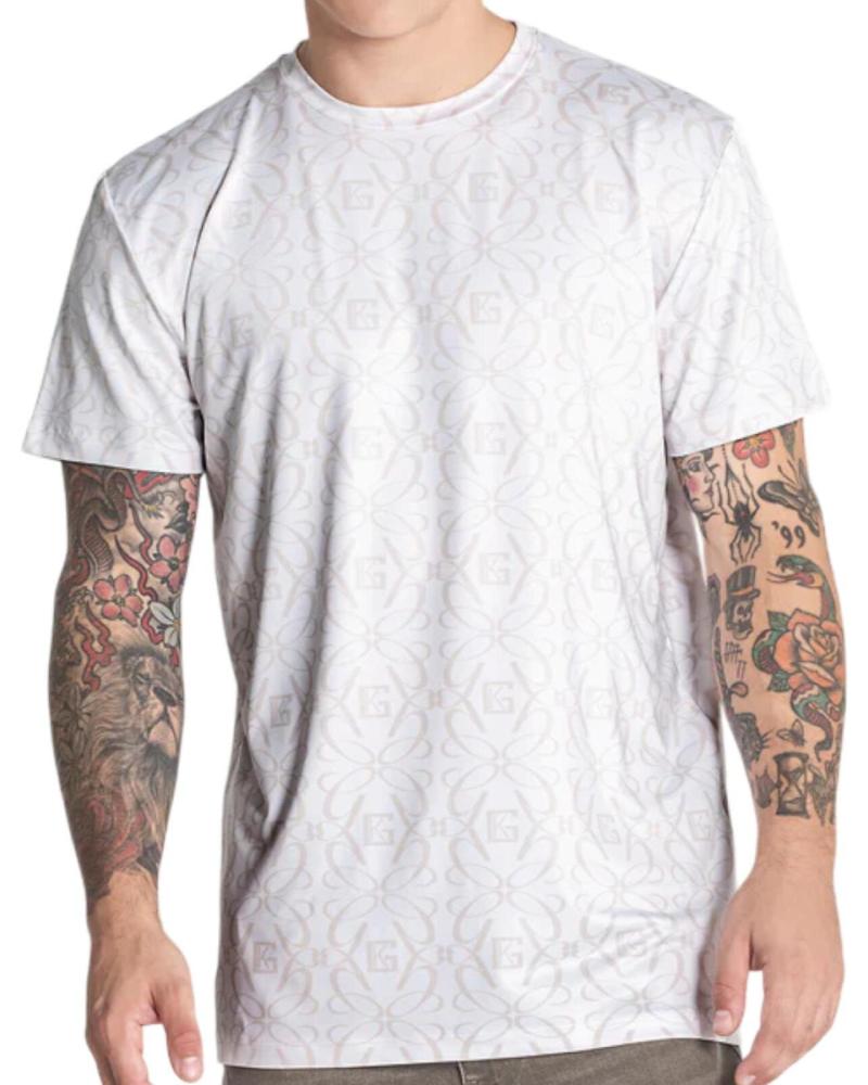 CAMISETA GIANNI KAVANAGH ESTAMPADA NOUVEAU BLANCO