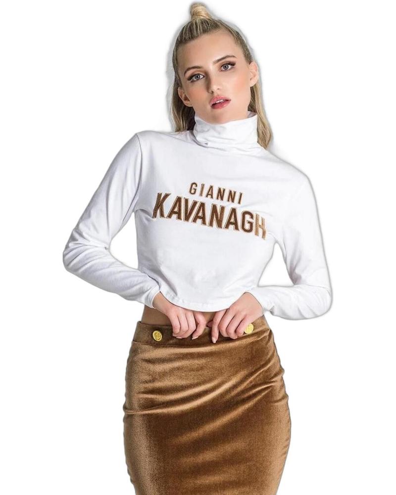 CAMISETA MANGA LARGA GIANNI KAVANAGH BRIVIDI BLANCA