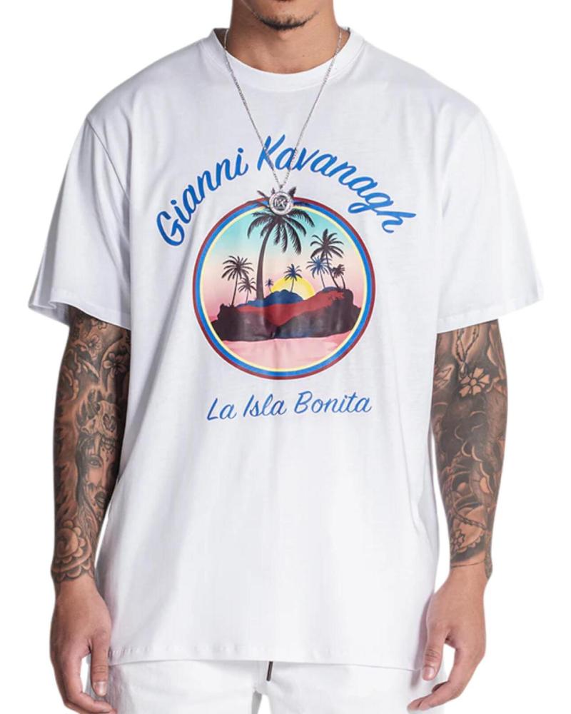 CAMISETA OVERSIZE GIANNI KAVANAGH ISLA BONITA BLANCA