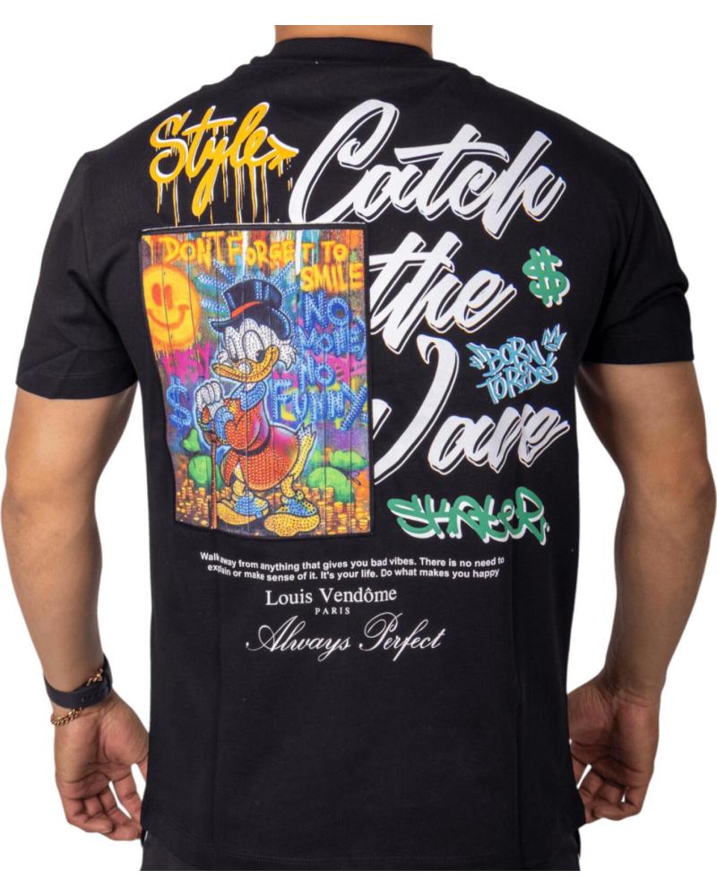 LOUIS VENDOME PARIS CAMISETA LIMITED MAGICIAN DUCK NEGRA