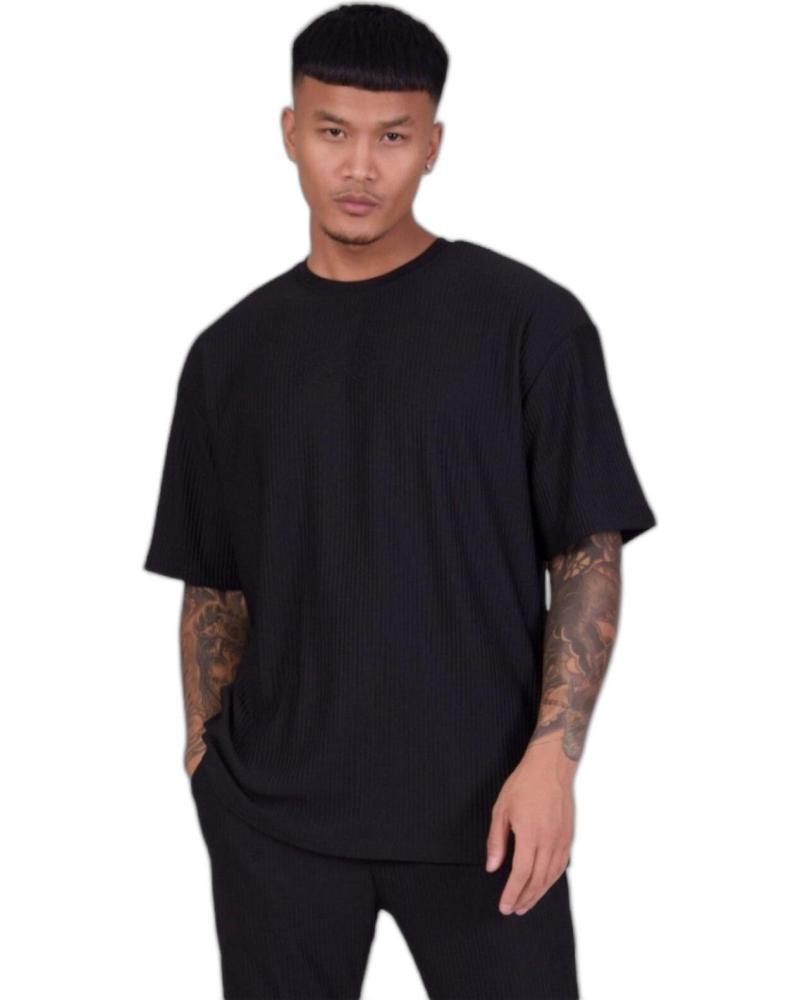 CAMISETA OVERSIZE TEXTURIZADO NEGRA PROJECT X PARIS