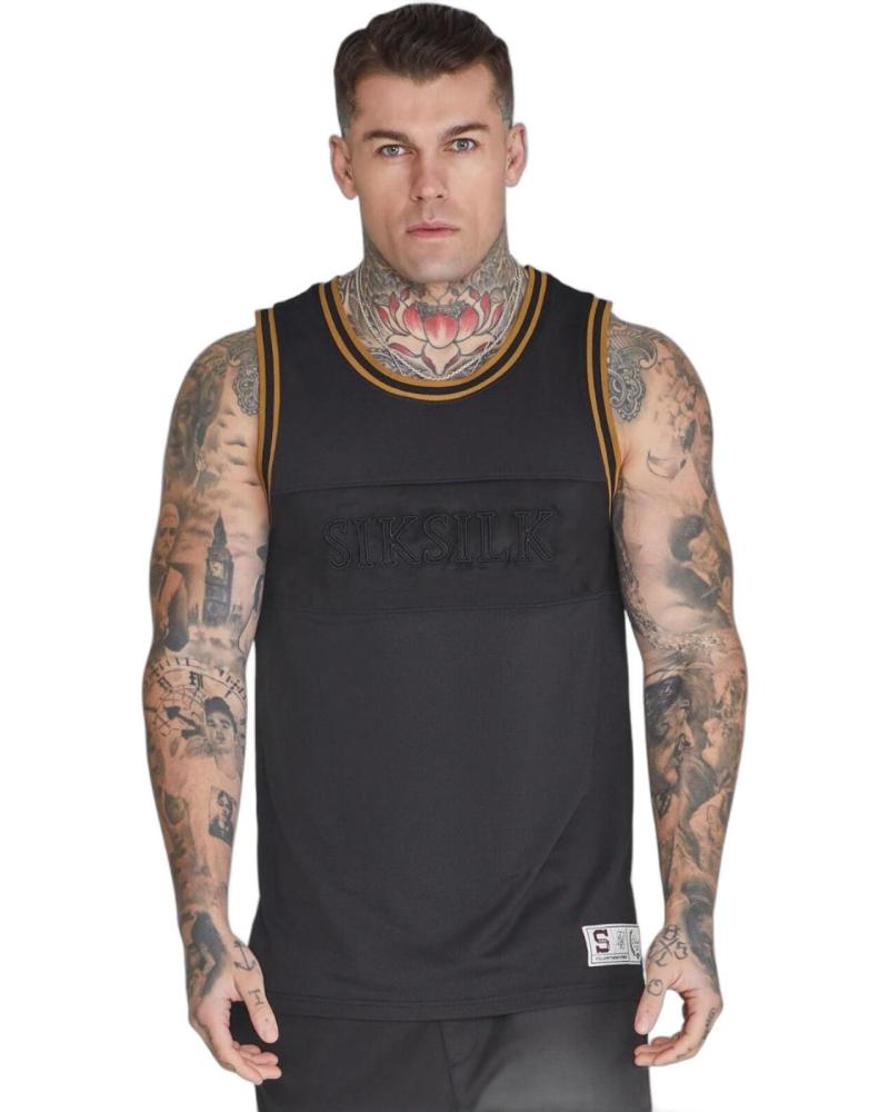 CAMISETA DE TIRANTES SIKSILK BASKET NEGRA