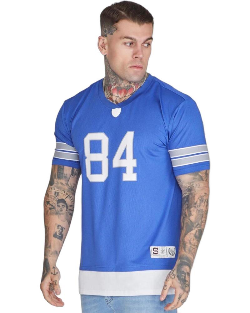 CAMISETA SIKSILK RUGBY DEPORTIVA AZUL