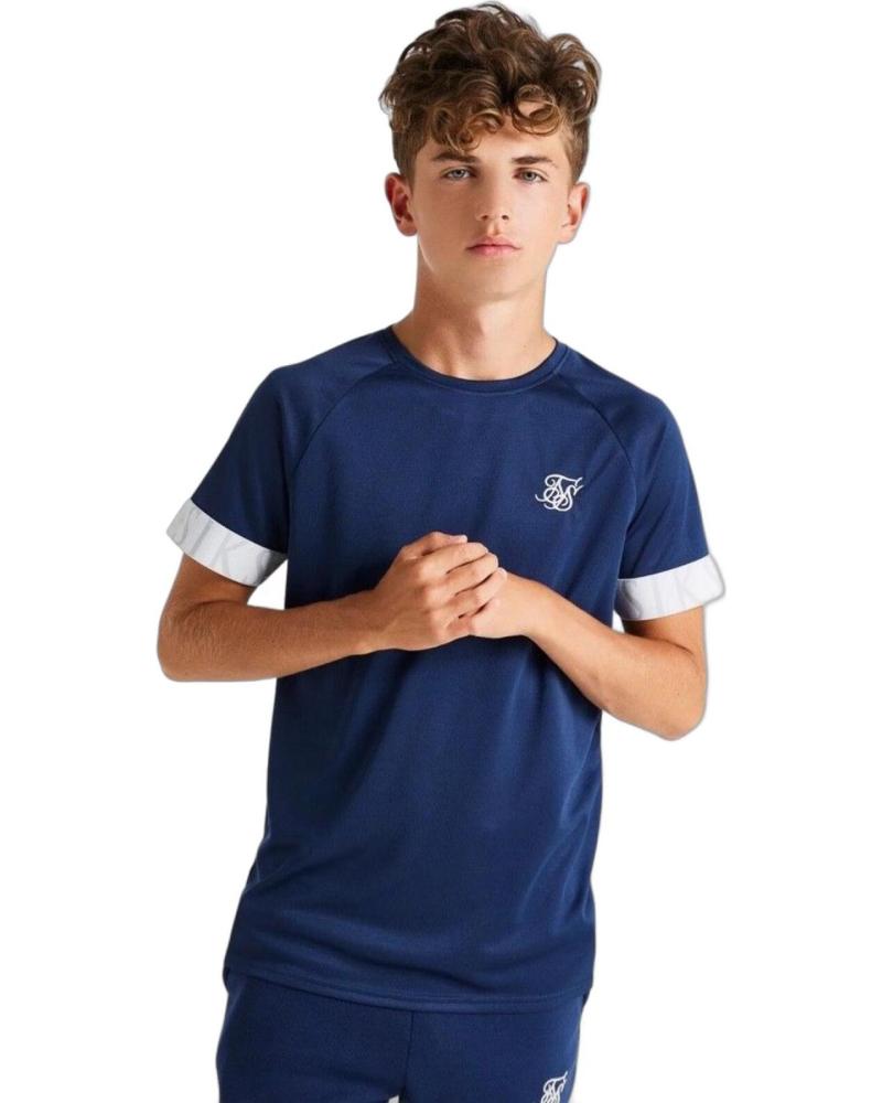 SIKSILK CAMISETA DINÁMICA TECH MARINO