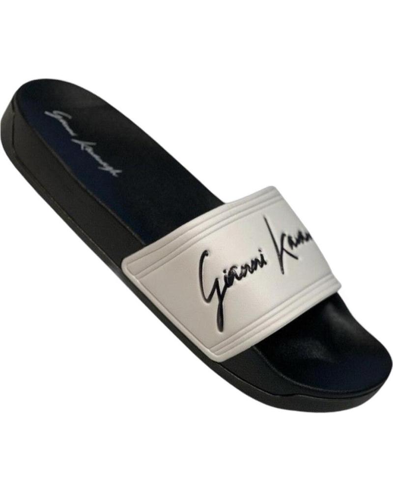CHANCLAS GIANNI KAVANAGH CON FIRMA - NEGRO Y BLANCO