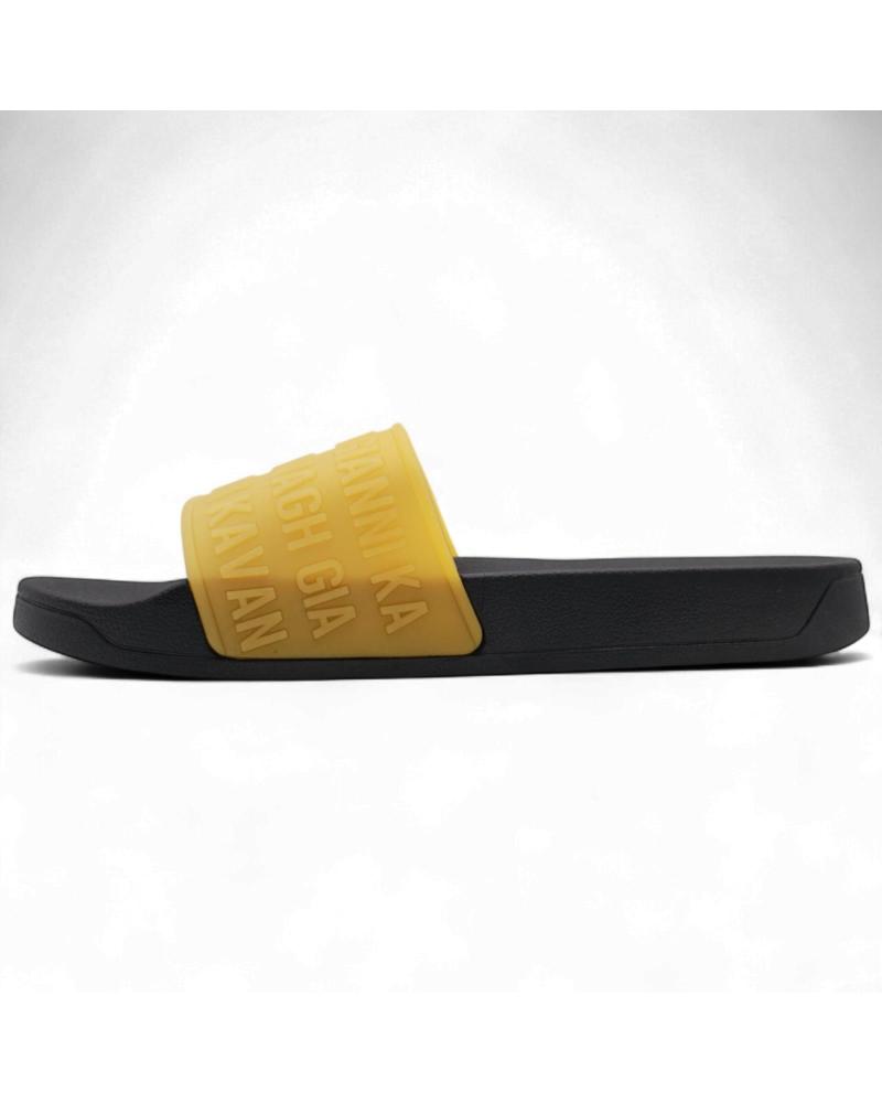 GIANNI KAVANAGH CHANCLAS SCROLL SLIDER NEGRO Y DORADO