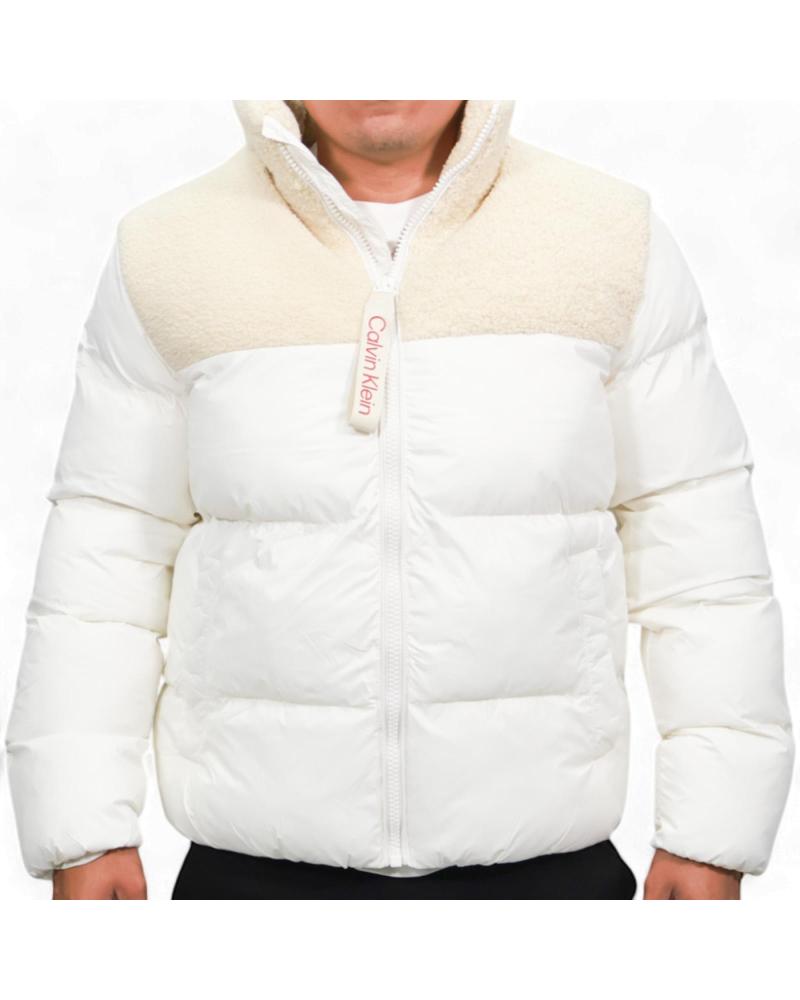 CHAQUETA DE PLUMAS SHERPA BLANCA CALVIN KLEIN
