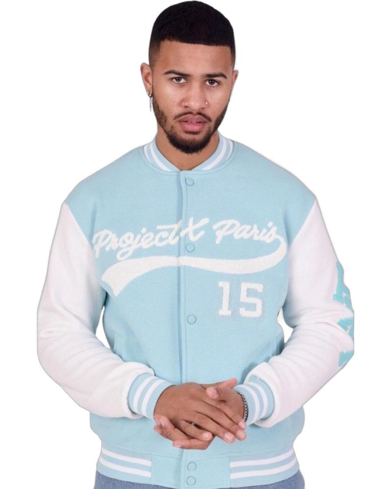 CHAQUETA BASEBALL PROJECT X PARIS AZUL CIELO