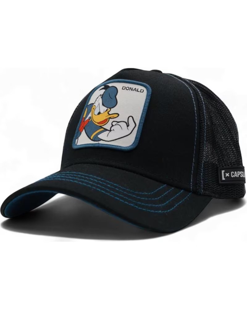 Capslab Gorra Trucker Disney Pato Donald Negra
