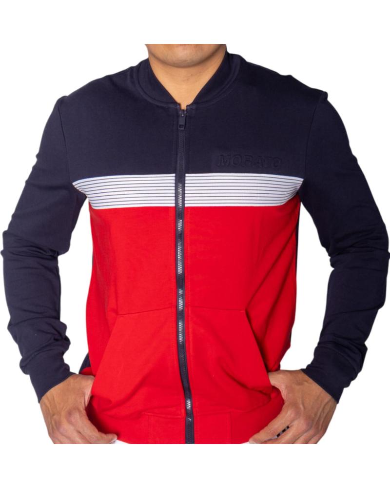 SUDADERA CHAQUETA ANTONY MORATO SPORT HERITAGE ROJA CON CREMALLERA