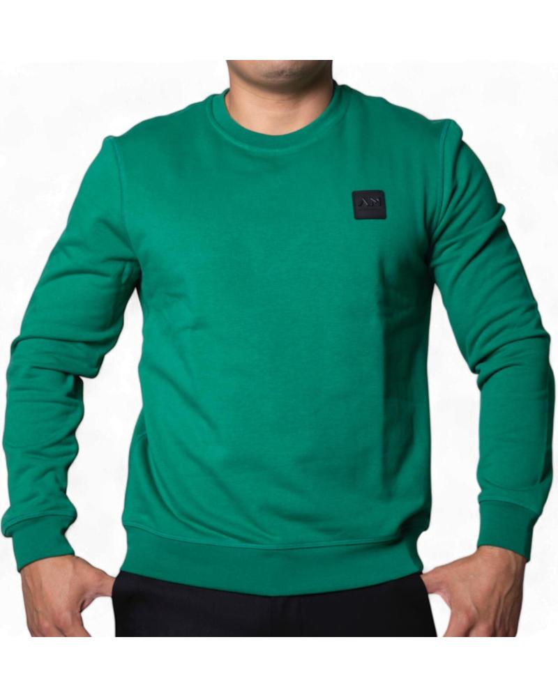 ANTONY MORATO SUDADERA VERDE CON LOGO METALIZADO