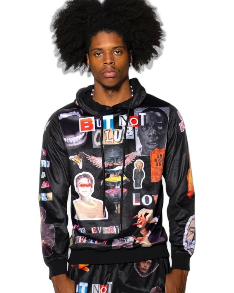 SUDADERA BUTNOT CLUB ALL OVER SCARFACE CON CAPUCHA