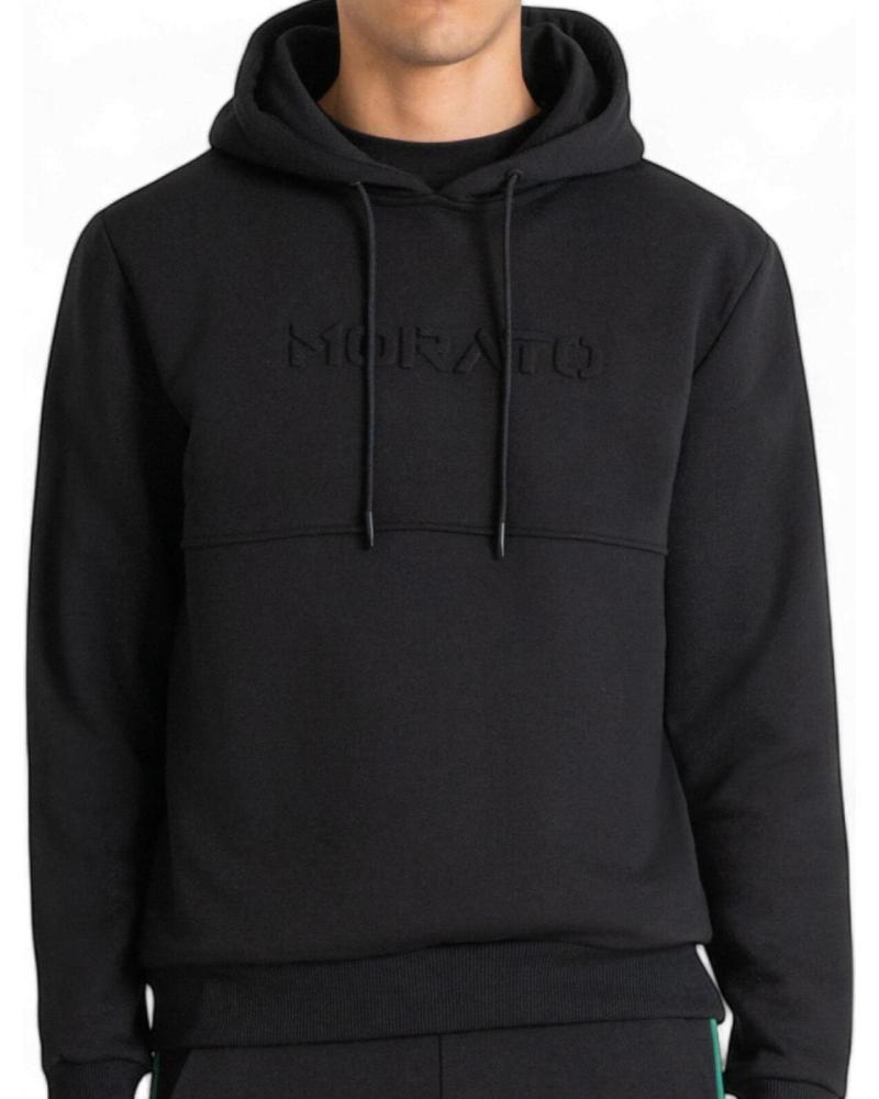 SUDADERA ANTONY MORATO NEGRA CON CAPUCHA, CORTE RELAXED FIT