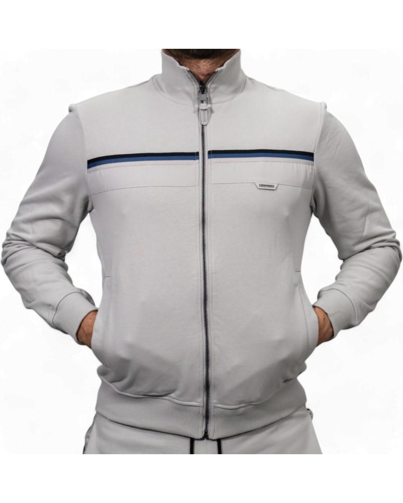 SUDADERA CON CREMALLERA ANTONY MORATO BLANCO HIELO REGULAR FIT