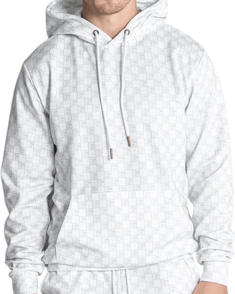 SUDADERA CON CAPUCHA GIANNI KAVANAGH CLONE LOGO BLANCA