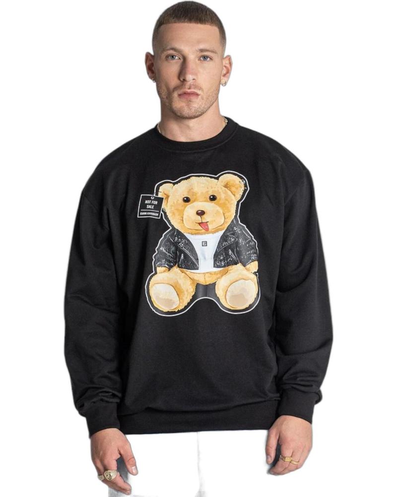 SUDADERA GIANNI KAVANAGH HIGHLIGHT NEGRA CON OSO DE PELUCHE